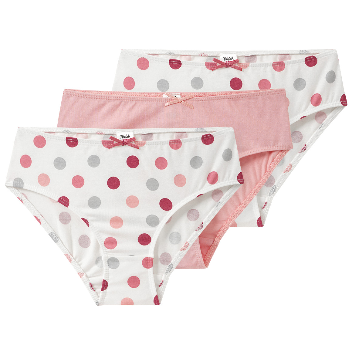 3 Mädchen Slips mit Punkte-Allover von Topolino