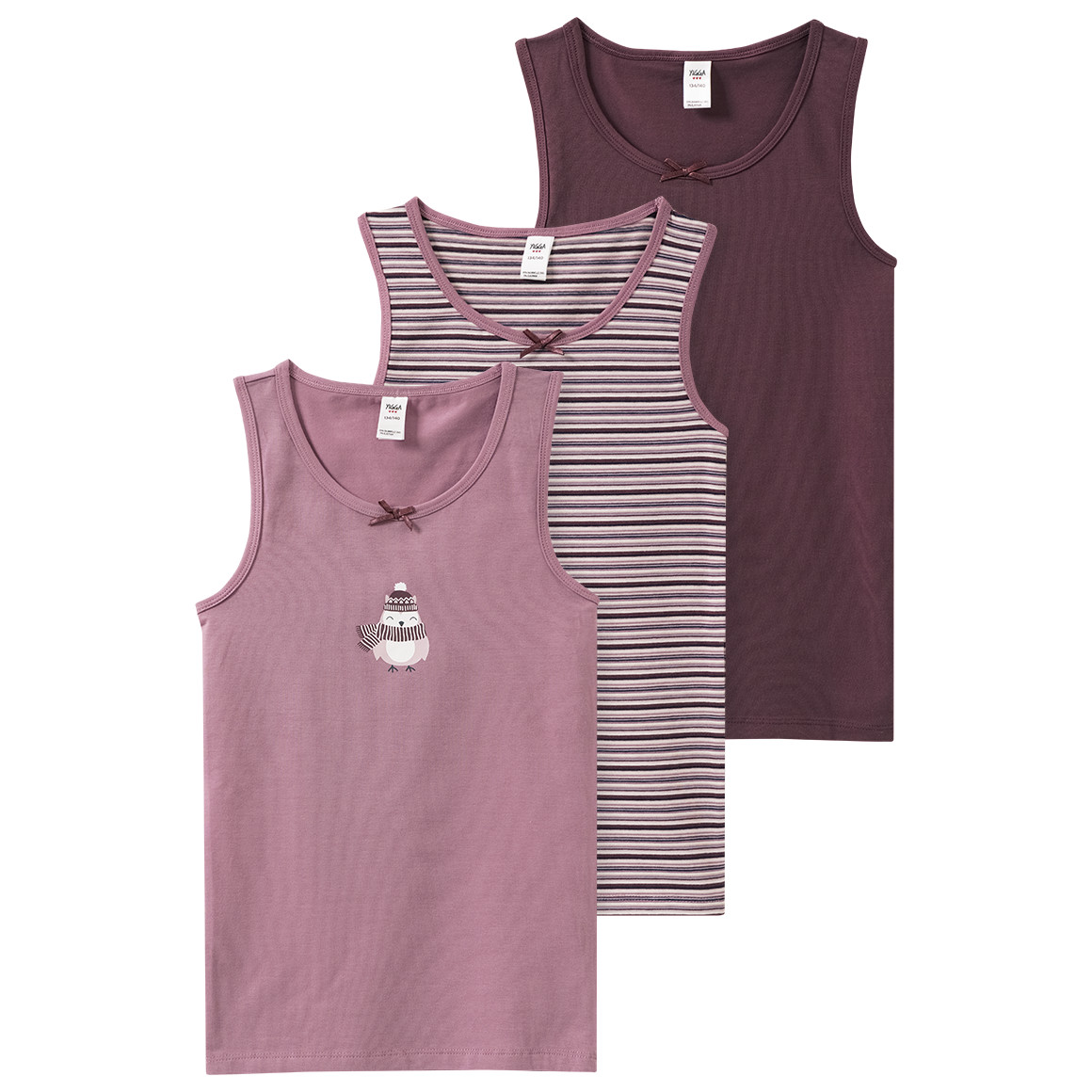 3 Mädchen Unterhemden im Set von Topolino