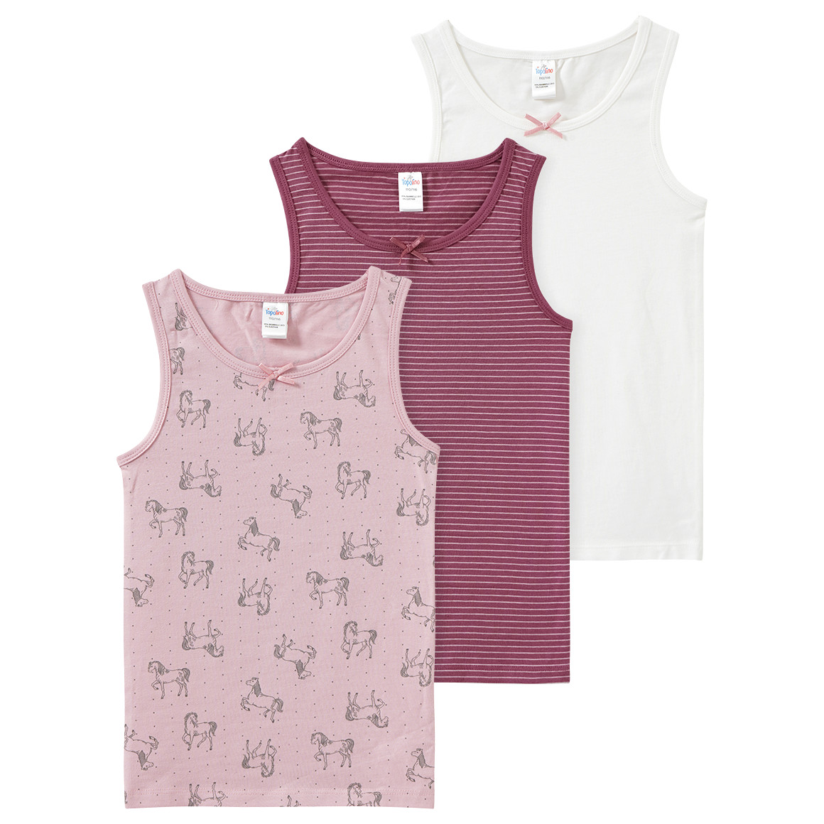 3 Mädchen Unterhemden im Set von Topolino