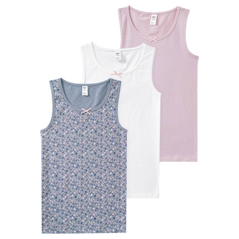 3 Mädchen Unterhemden mit Bio-Baumwolle von Topolino