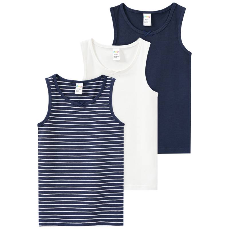 3 Mädchen Unterhemden mit Bio-Baumwolle von Topolino