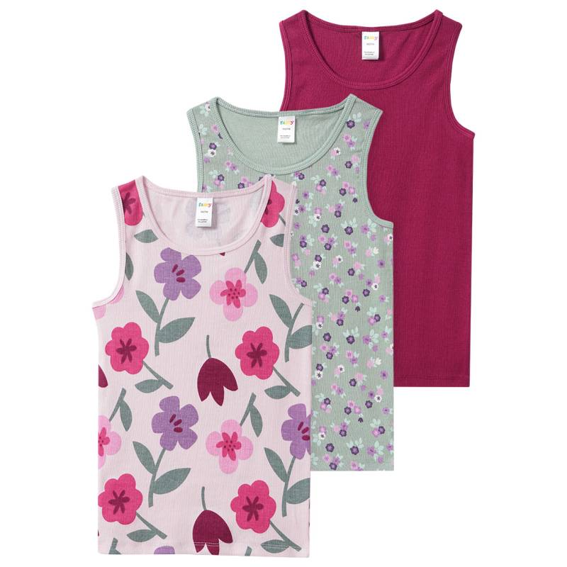 3 Mädchen Unterhemden mit Rippstruktur von Topolino