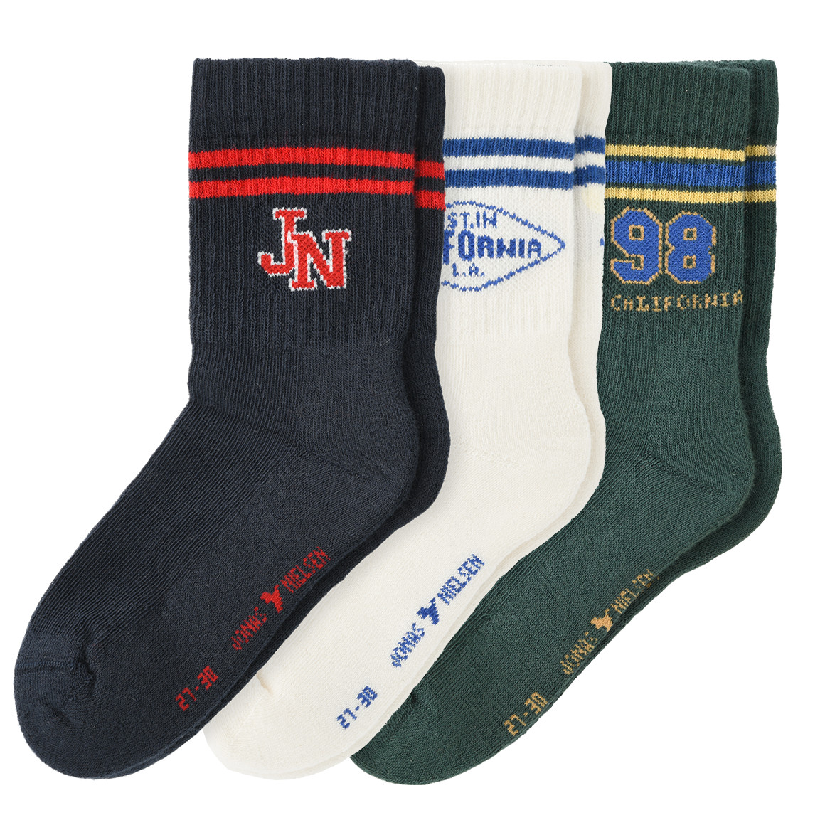 3 Paar Jungen Frottee-Socken im College-Look 3 Paar Jungen Frottee-Socken im College-Look von Topolino