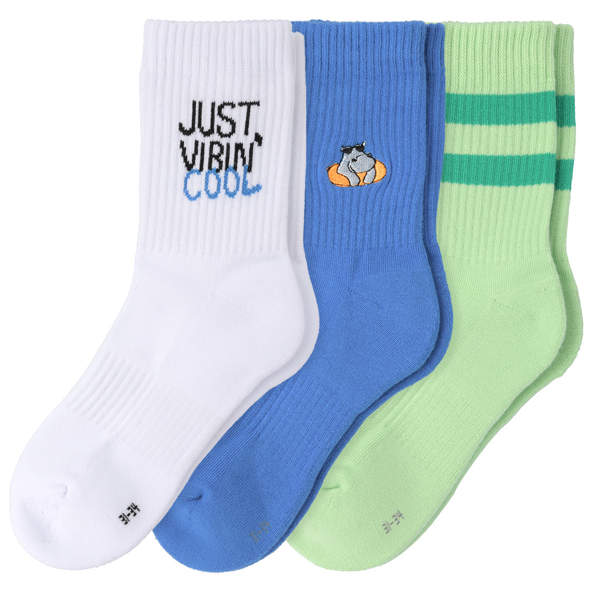 3 Paar Jungen Socken mit bunten Motiven von Topolino