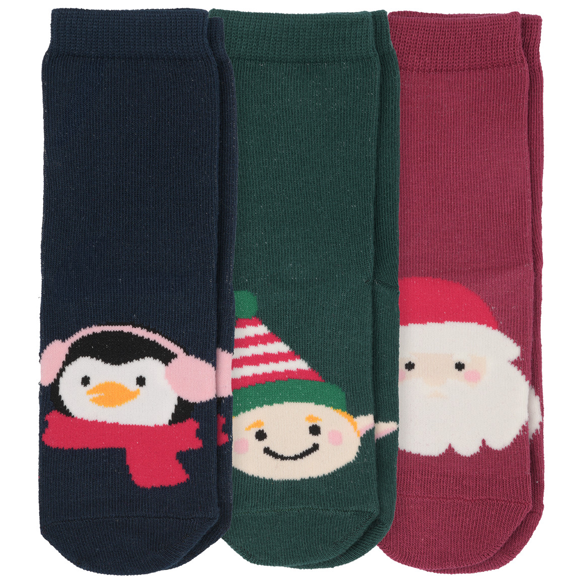 3 Paar Kinder Weihnachtssocken im Set von Topolino