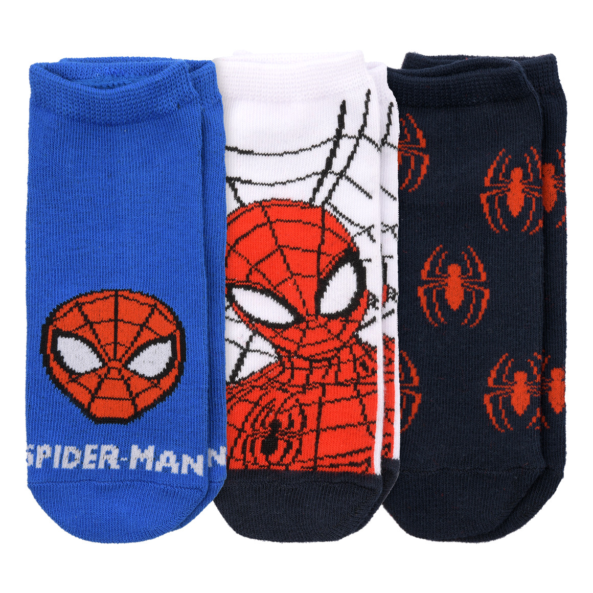 3 Paar MARVEL Spiderman Sneaker-Socken von Topolino