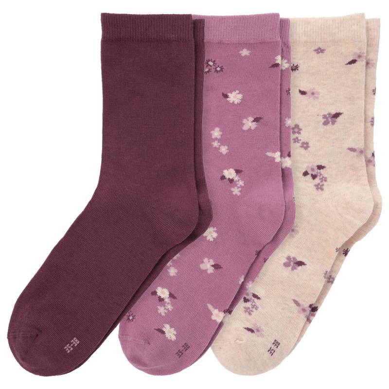 3 Paar Mädchen Socken mit Blumen von Topolino