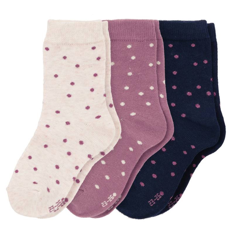 3 Paar Mädchen Socken mit Punkten von Topolino