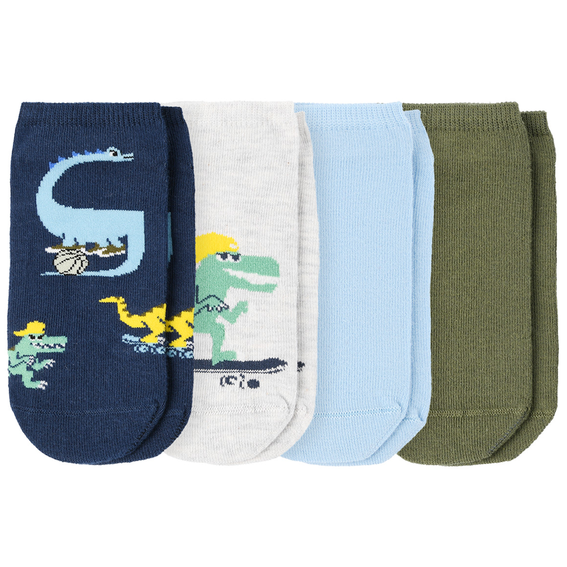 4 Paar Jungen Socken mit Skater-Motiven von Topolino