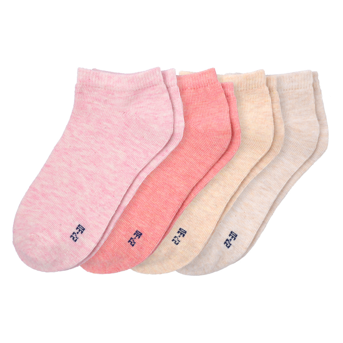 4 Paar Mädchen Sneaker-Socken meliert von Topolino