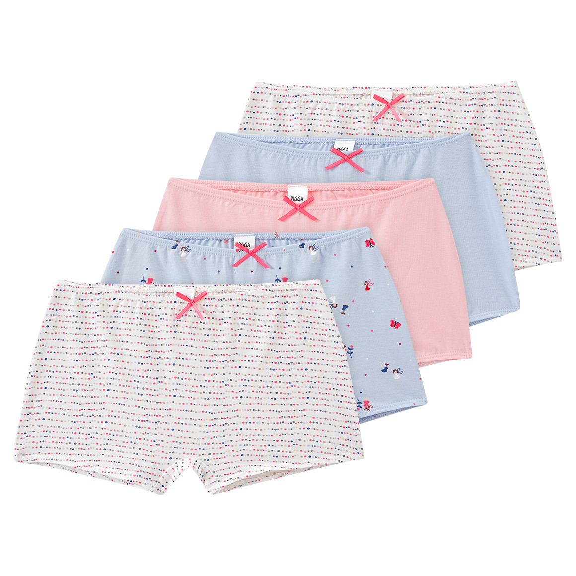 5 Mädchen Pantys aus Bio-Baumwolle 5 Mädchen Pantys aus Bio-Baumwolle von Topolino