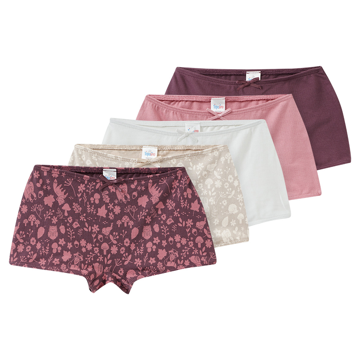 5 Mädchen Pantys mit Bio-Baumwolle von Topolino