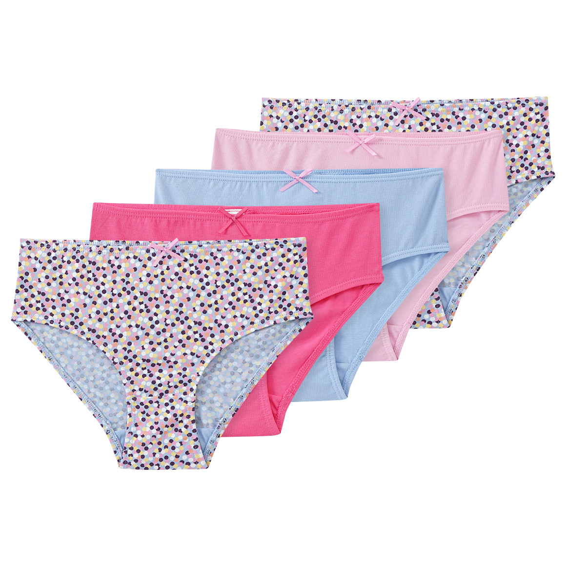 5 Mädchen Slips mit Bio-Baumwolle 5 Mädchen Slips mit Bio-Baumwolle von Topolino