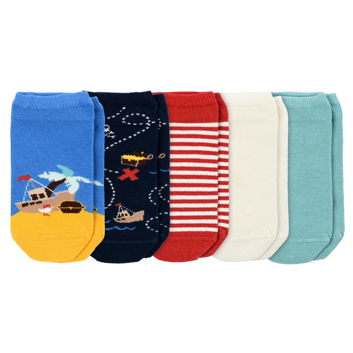 5 Paar Jungen Sneaker-Socken im Set von Topolino