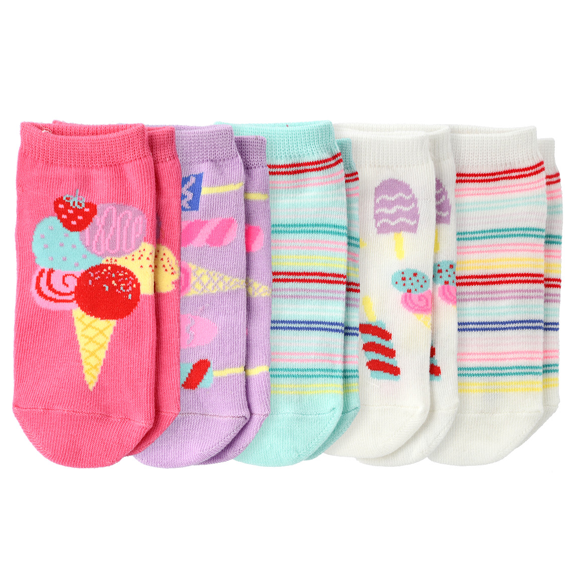 5 Paar Mädchen Sneaker-Socken im Set von Topolino