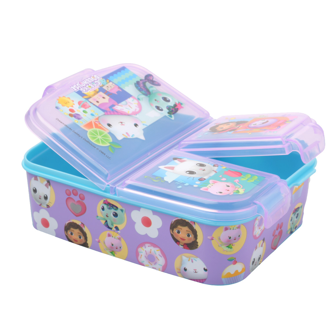 Gabby's Dollhouse Brotdose mit 3 Fächern Gabby's Dollhouse Brotdose mit 3 Fächern von Topolino