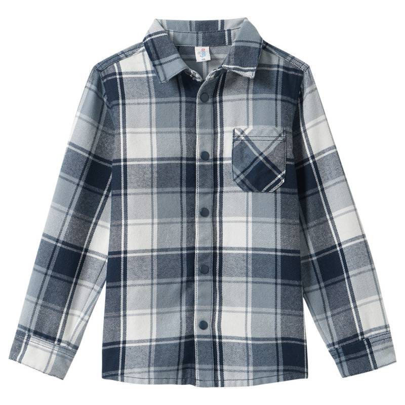 Jungen Flanell-Hemd mit Karo-Muster von Topolino