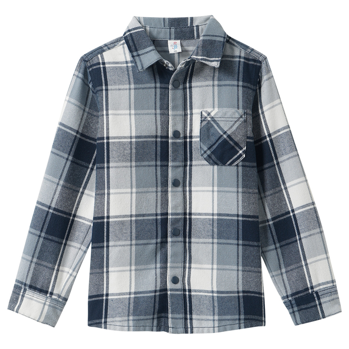 Jungen Flanell-Hemd mit Karo-Muster von Topolino
