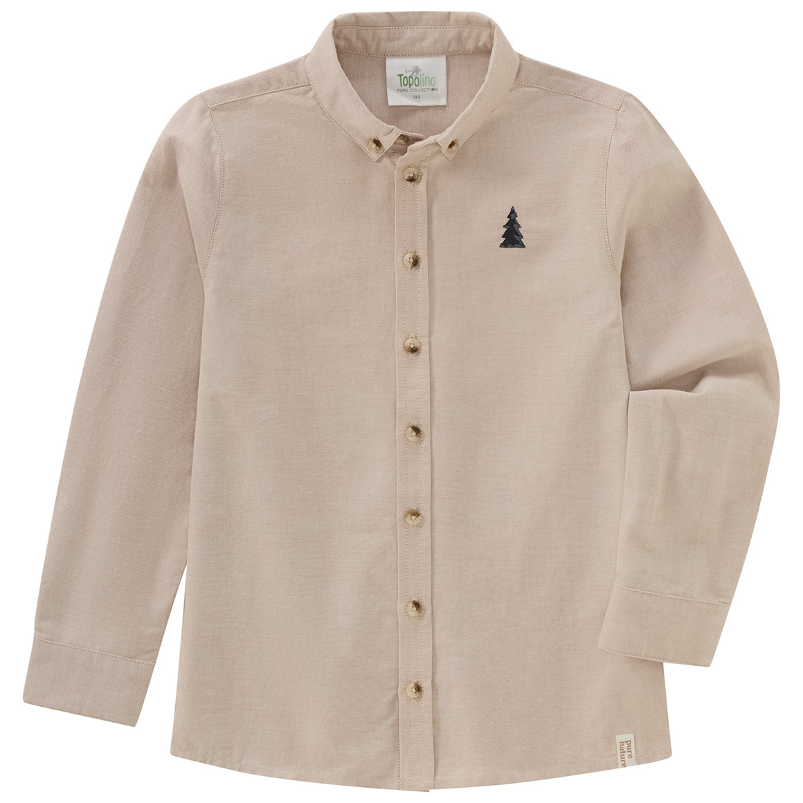 Jungen Hemd mit kleiner Stickerei von Topolino