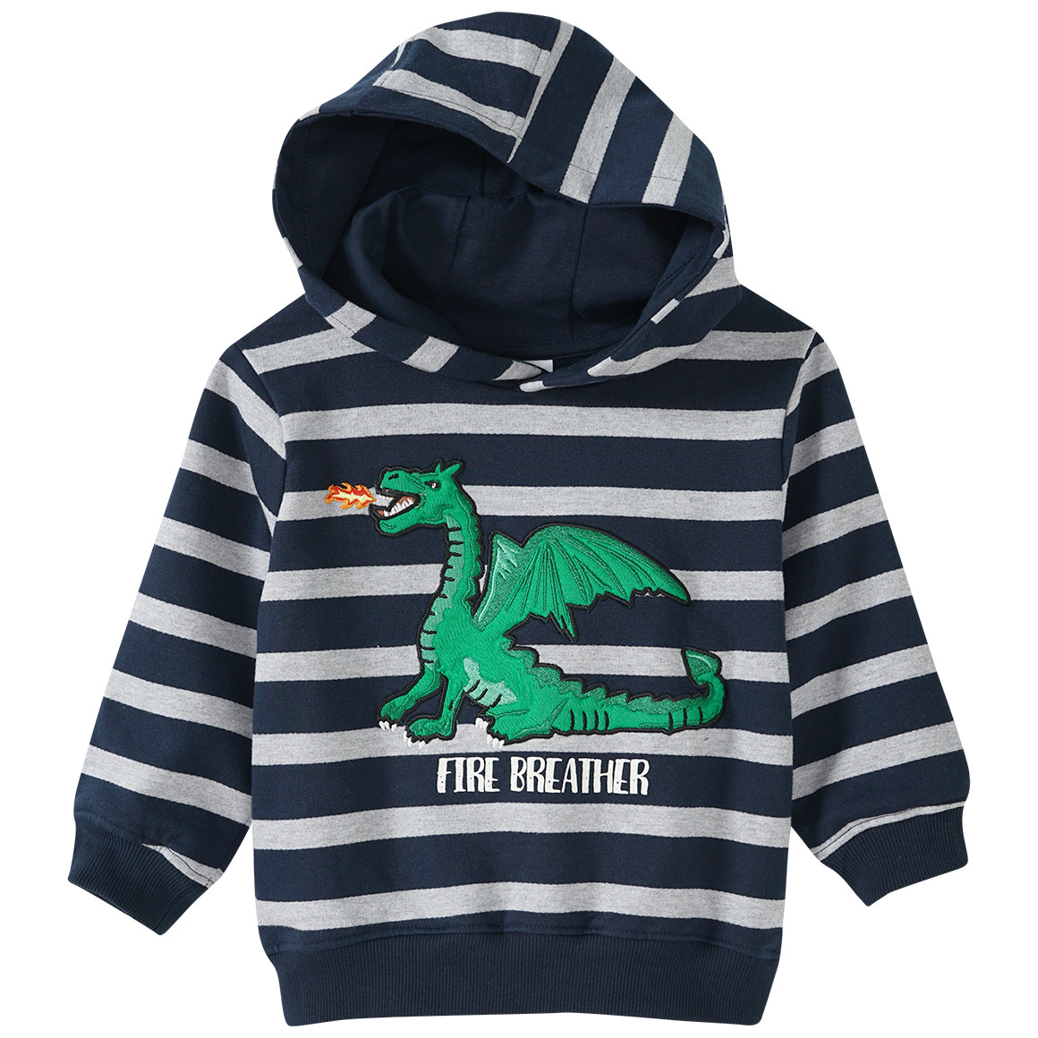 Jungen Hoodie mit Drachen-Applikation von Topolino