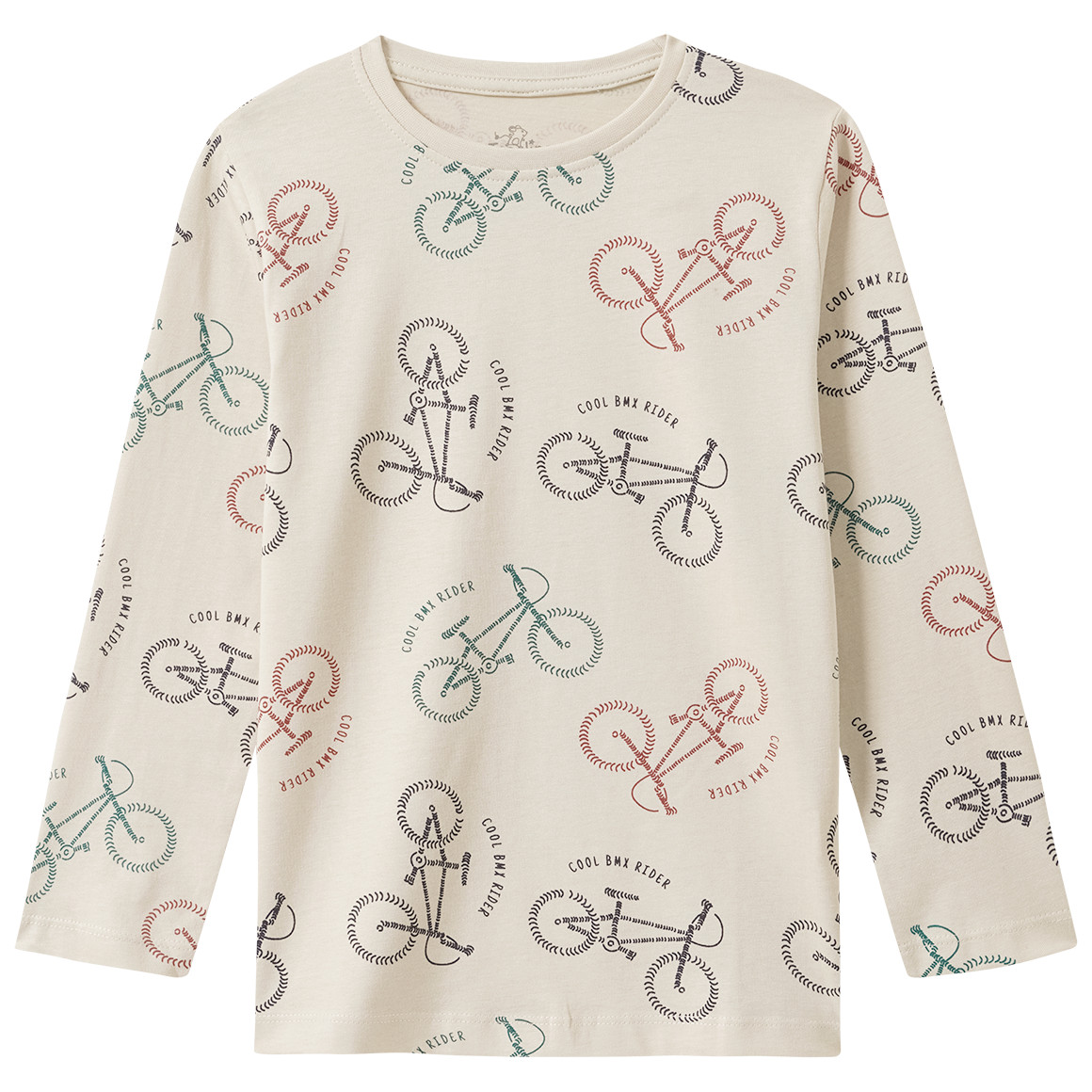 Jungen Langarmshirt mit Fahrrad-Allover von Topolino