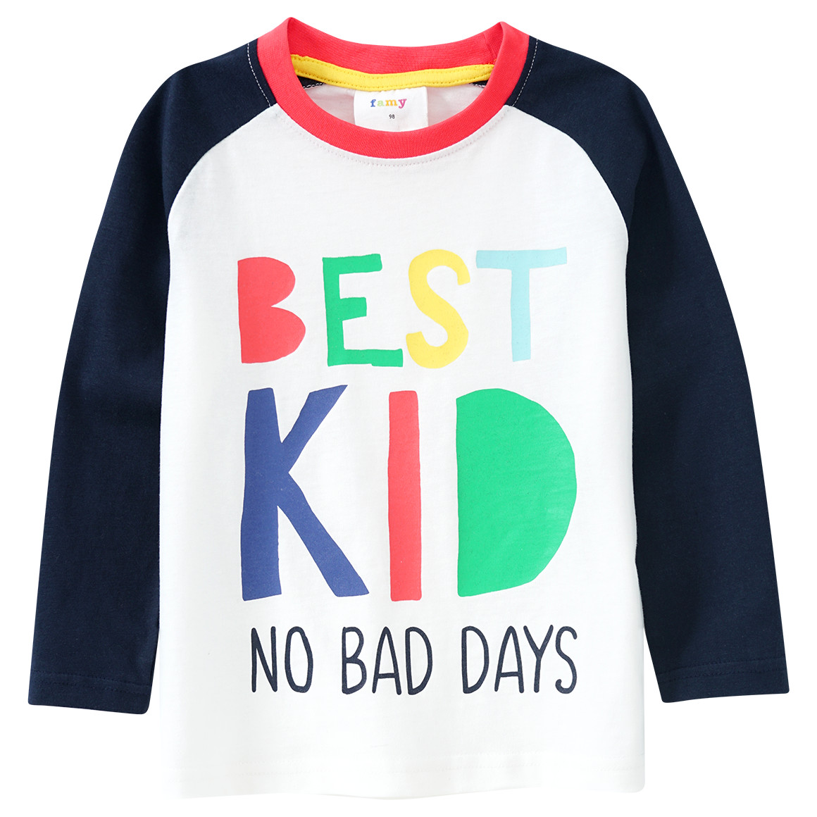 Jungen Langarmshirt mit Message-Print von Topolino