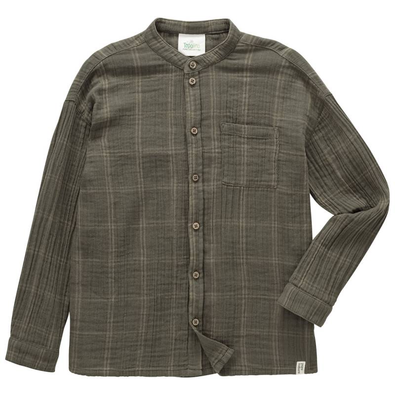 Jungen Musselin-Hemd mit Karo-Muster von Topolino