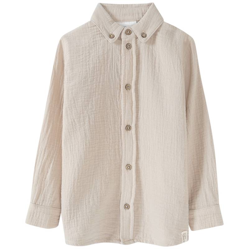Jungen Musselin-Hemd mit Kentkragen von Topolino