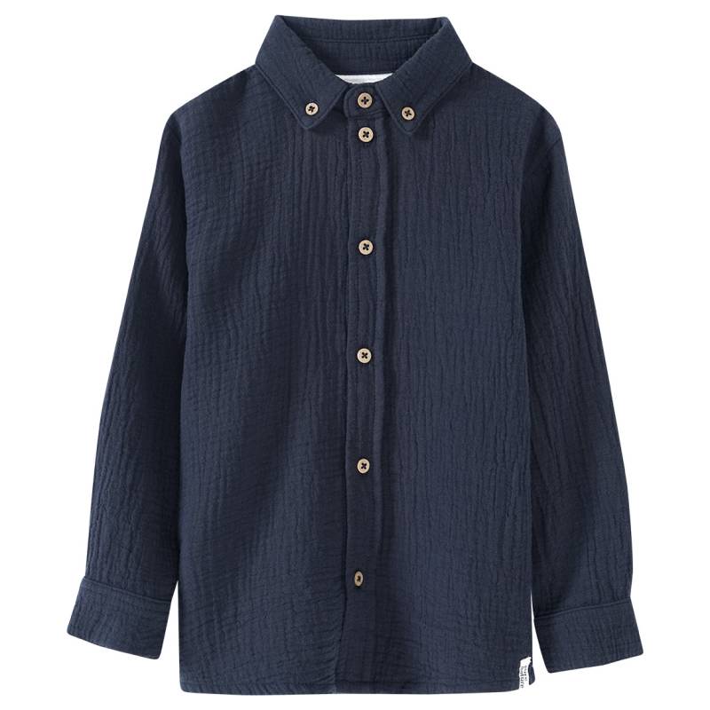Jungen Musselin-Hemd mit Kentkragen von Topolino