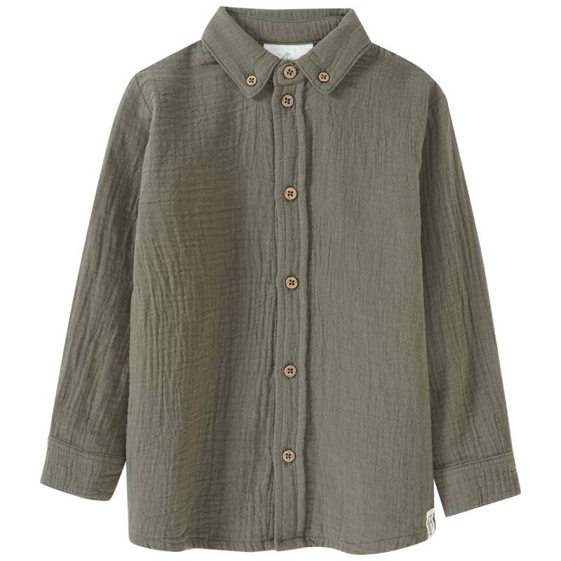 Jungen Musselin-Hemd mit Kentkragen von Topolino