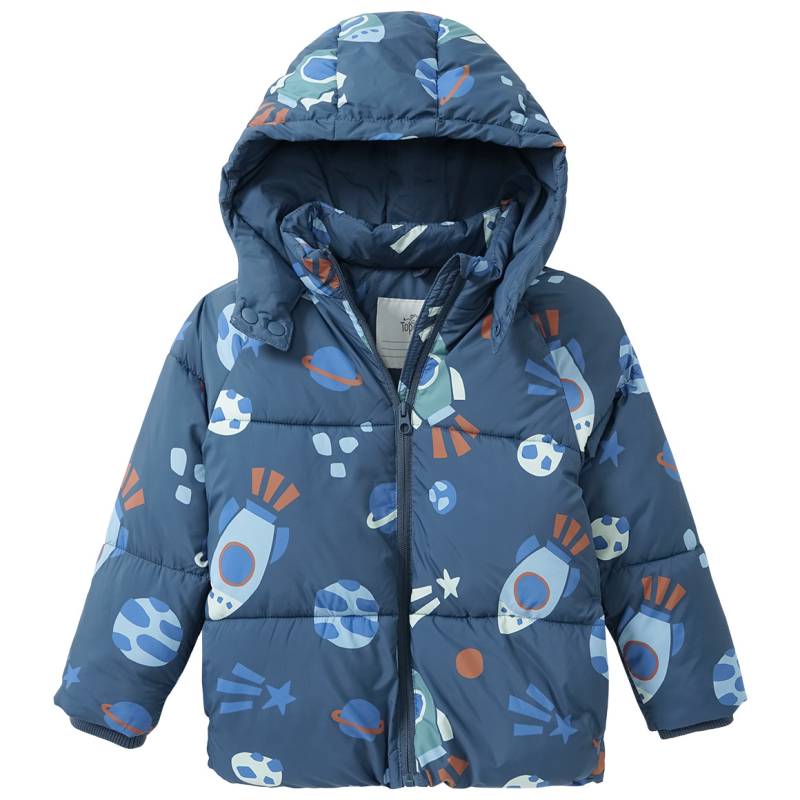 Jungen Pufferjacke mit Weltraum-Allover von Topolino