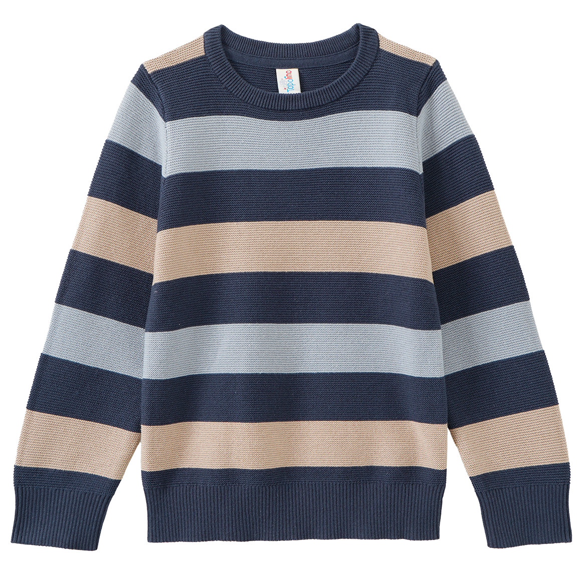 Jungen Strickpullover mit Streifen von Topolino