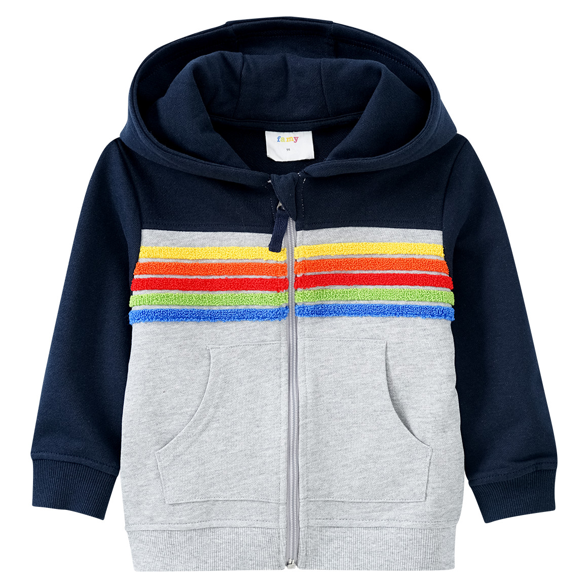 Jungen Sweatjacke mit bunten Streifen von Topolino