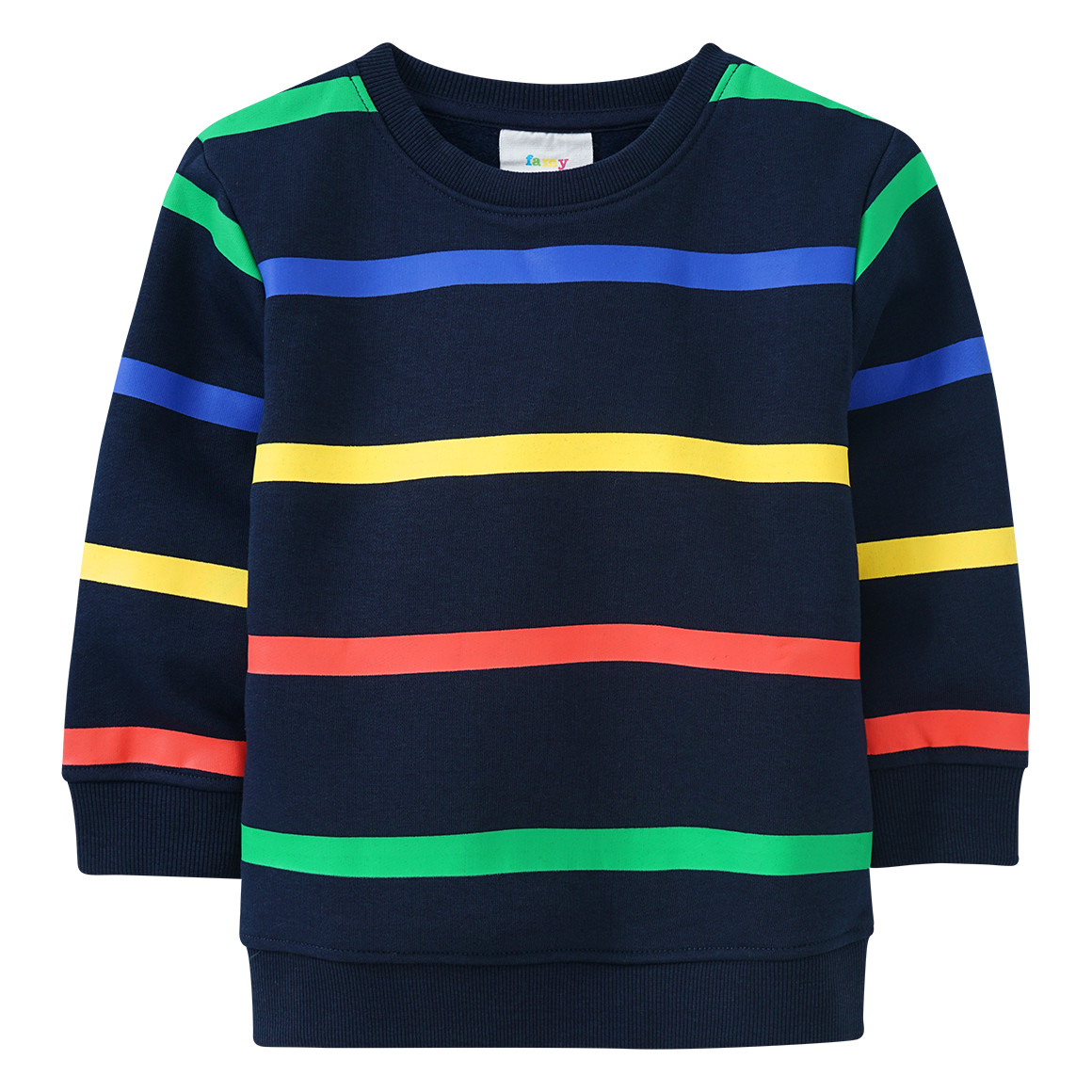 Jungen Sweatshirt mit bunten Ringeln von Topolino