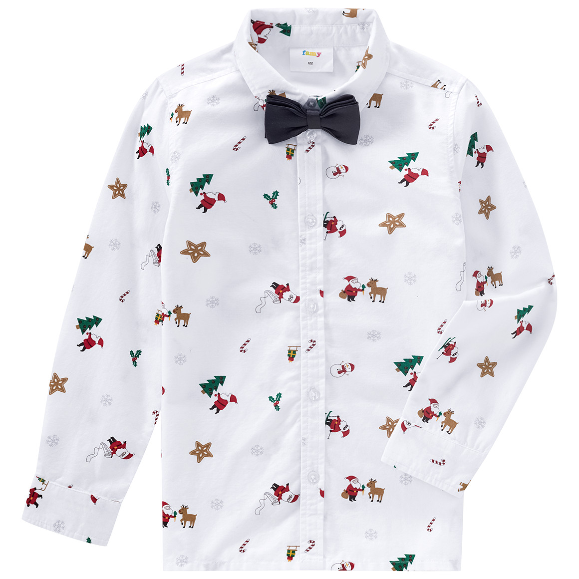 Jungen Weihnachtshemd mit Fliege von Topolino
