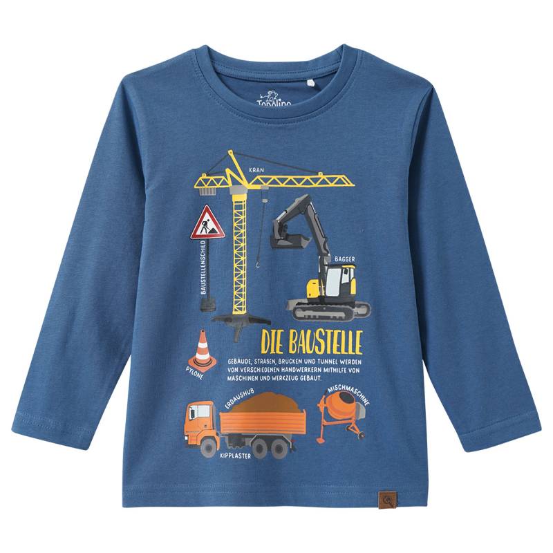 Kinder Langarmshirt mit Baustellen-Print von Topolino