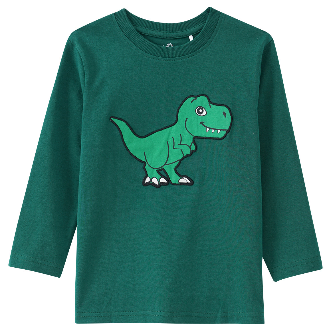 Kinder Langarmshirt mit Dino-Applikation von Topolino