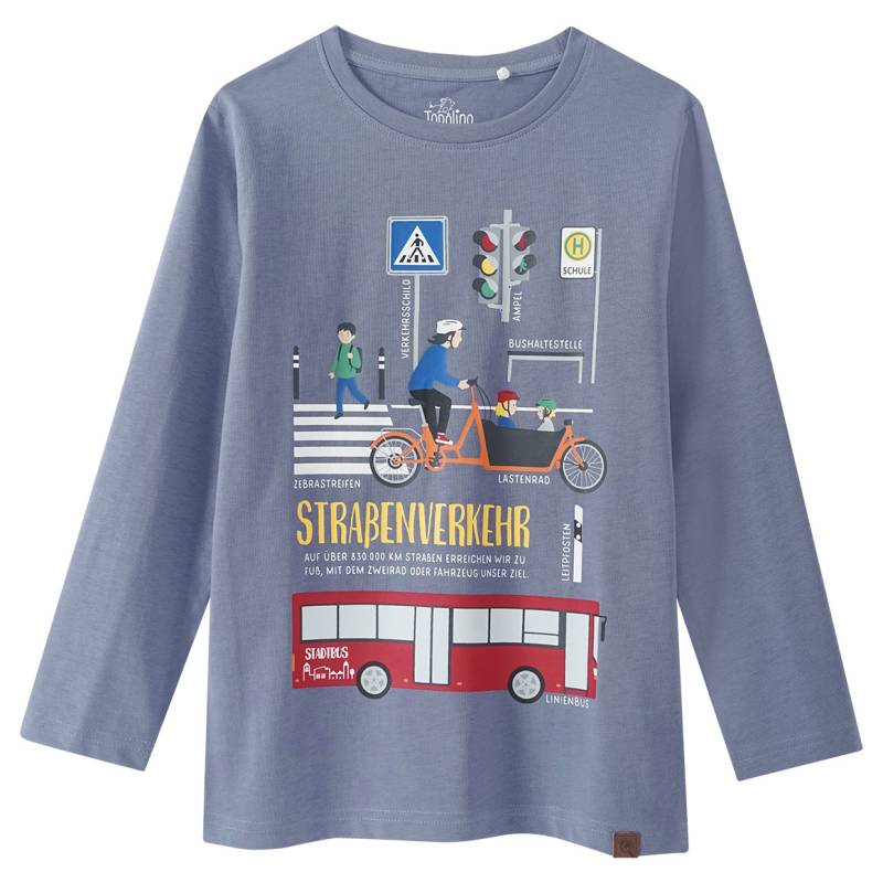 Kinder Langarmshirt mit Straßenverkehr-Motiv von Topolino