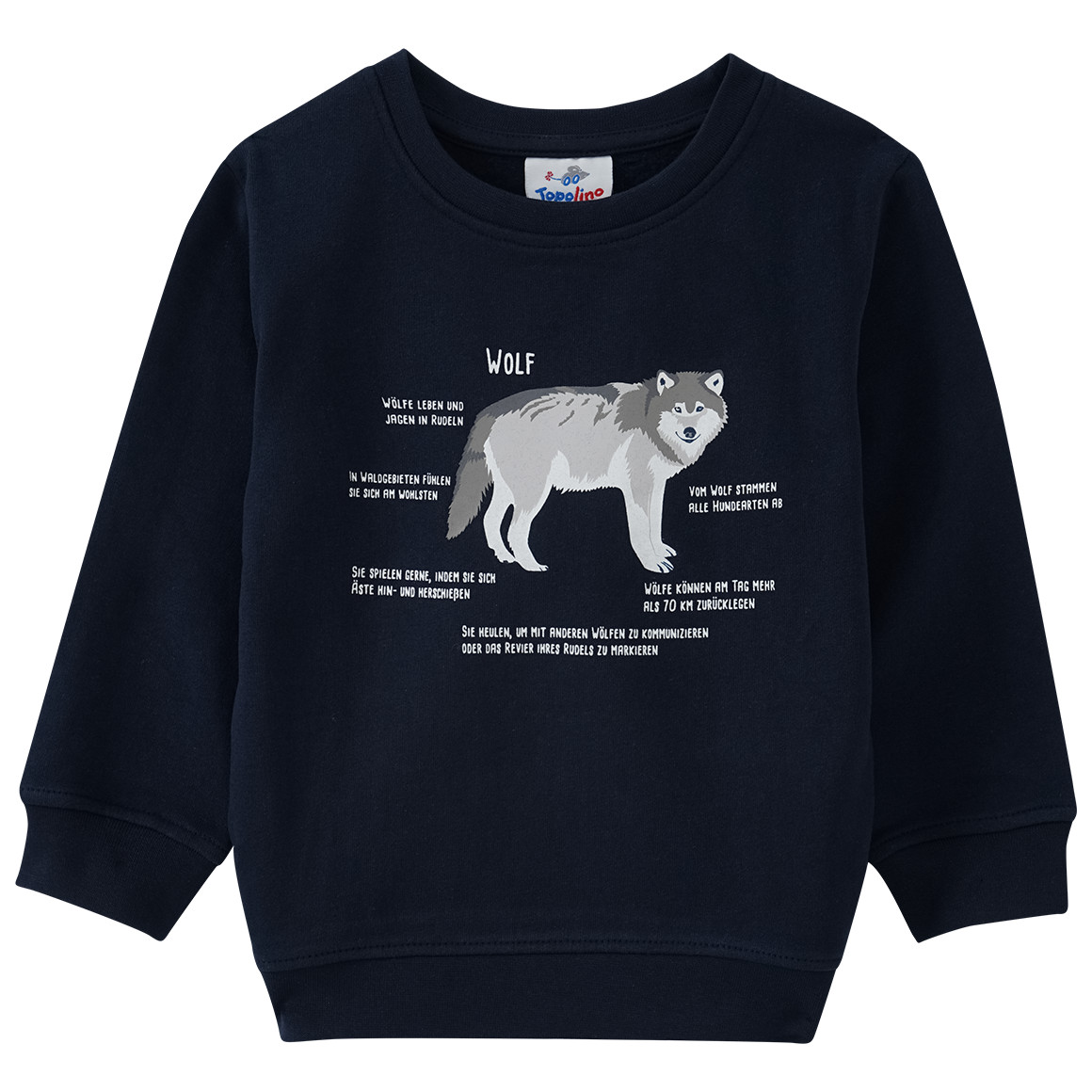 Kinder Sweatshirt mit Wolf-Motiv von Topolino