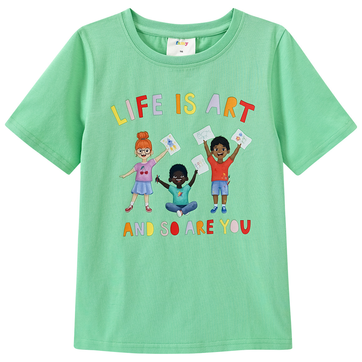 Kinder T-Shirt mit Message-Print Kinder T-Shirt mit Message-Print von Topolino
