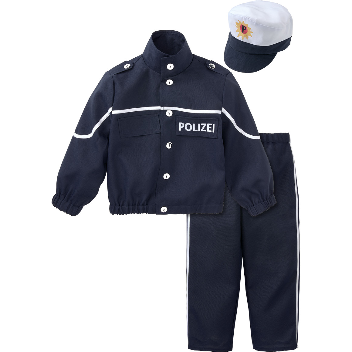 Kostüm-Set Polizist mit Mütze von Topolino