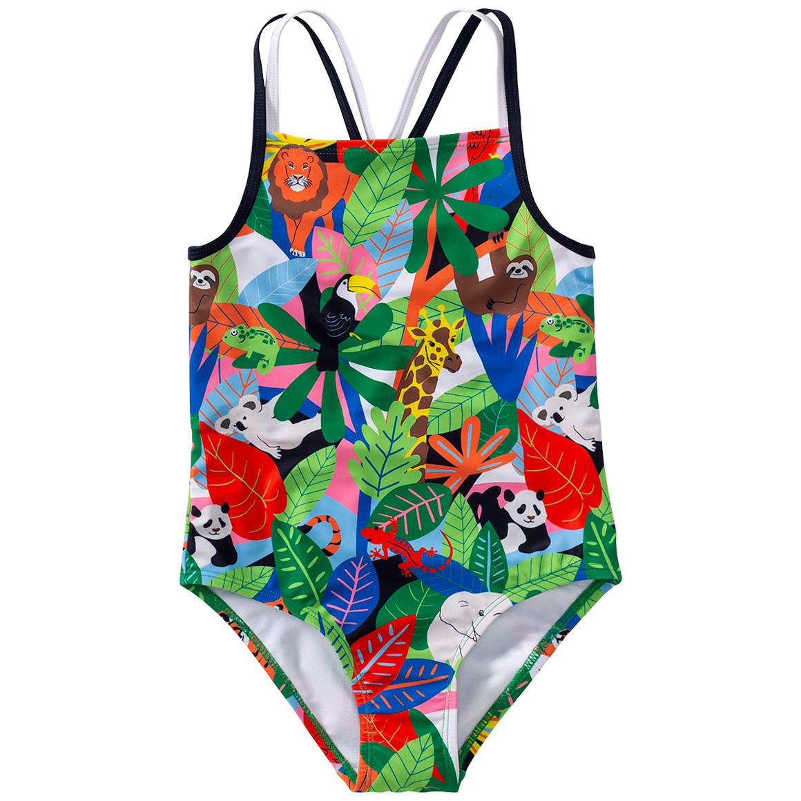 Mädchen Badeanzug mit Dschungel-Motiven von Topolino
