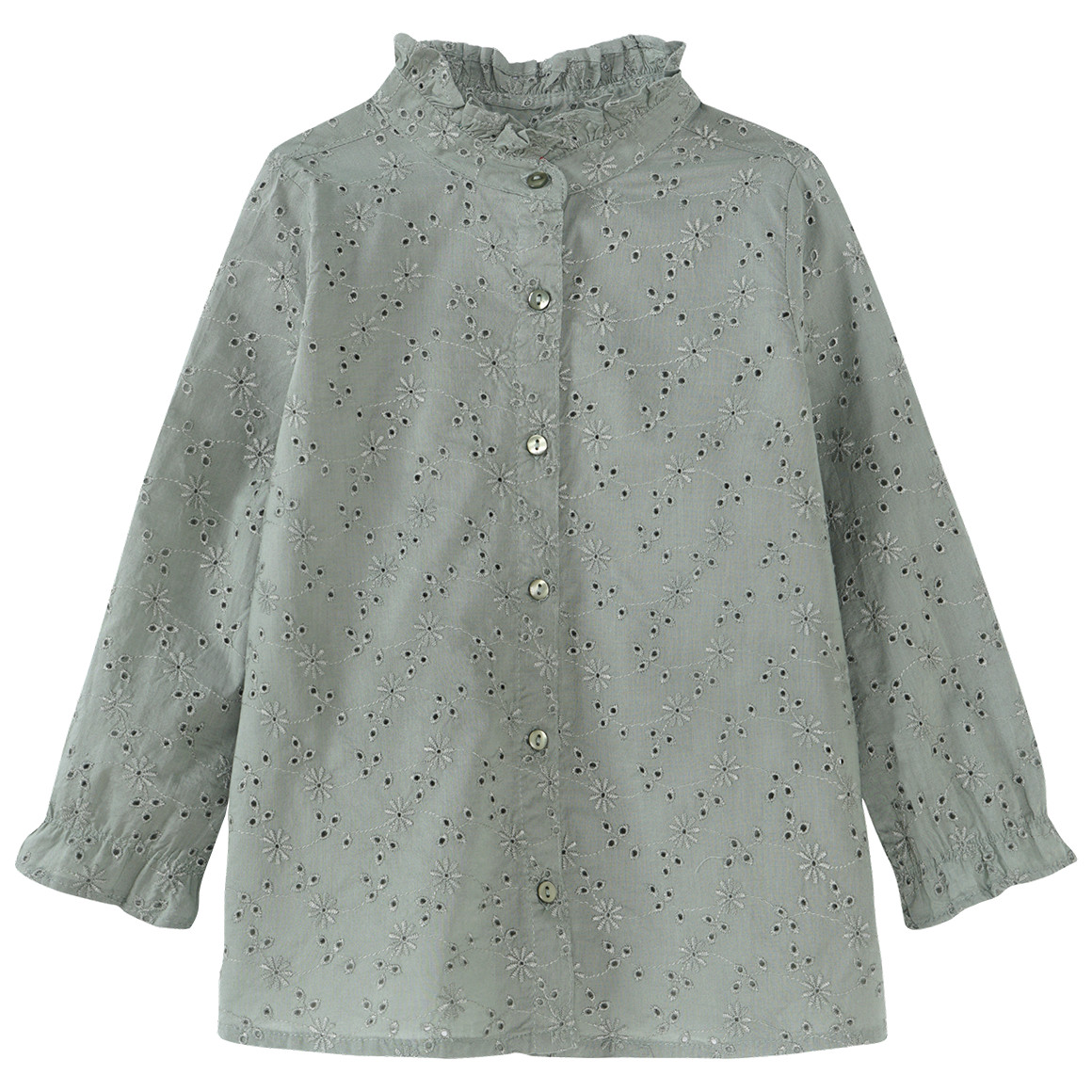 Mädchen Bluse mit Lochstickerei von Topolino