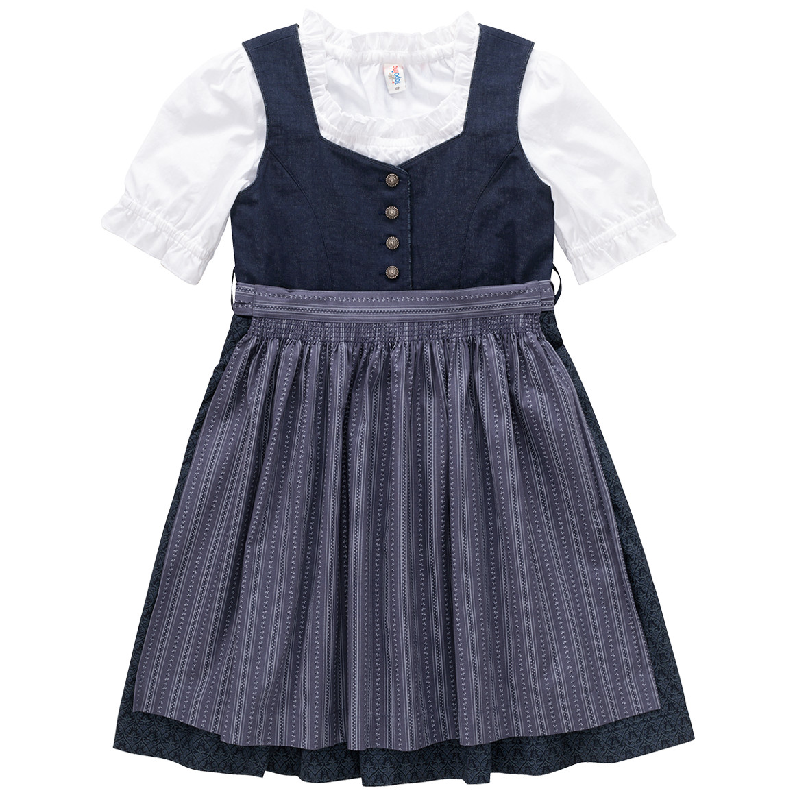 Mädchen Dirndl mit Bluse von Topolino