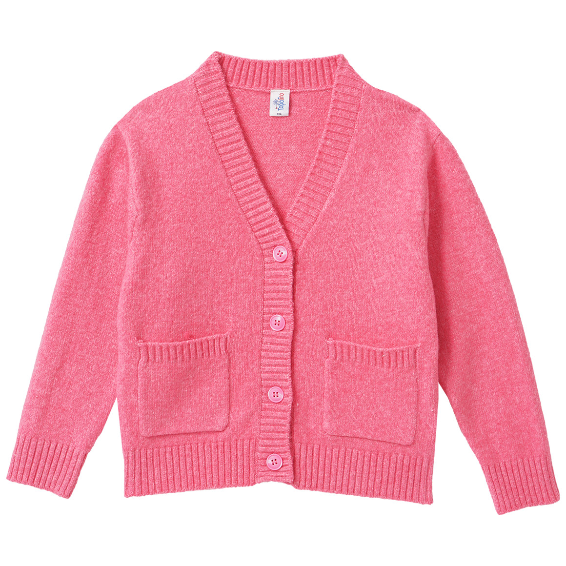 Mädchen Feinstrickjacke unifarben von Topolino