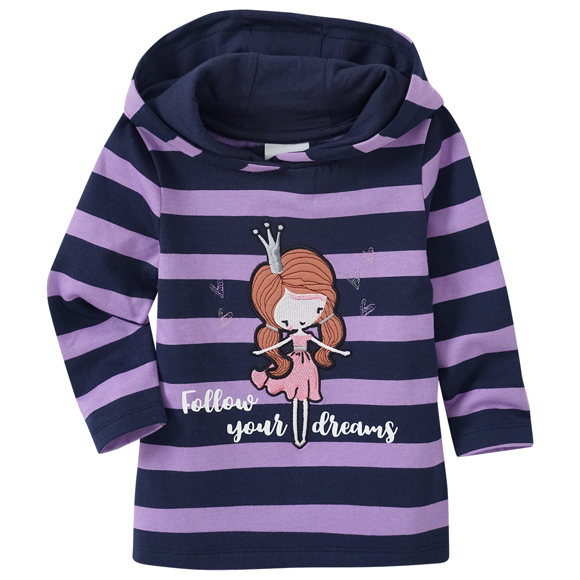 Mädchen Hoodie mit Prinzessin-Applikation von Topolino