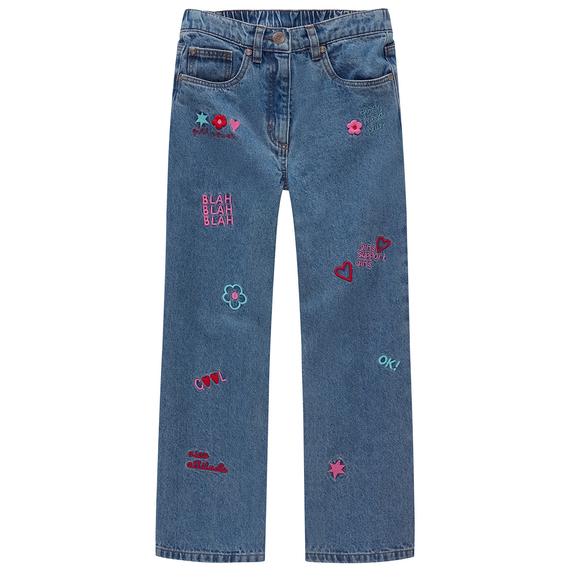 Mädchen Jeans mit Stickerei von Topolino