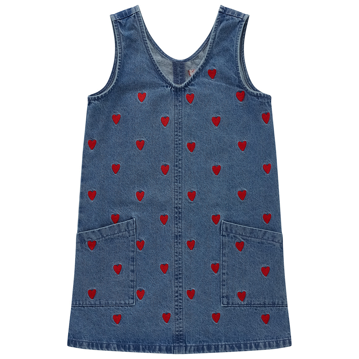 Mädchen Jeanskleid mit Stickerei von Topolino