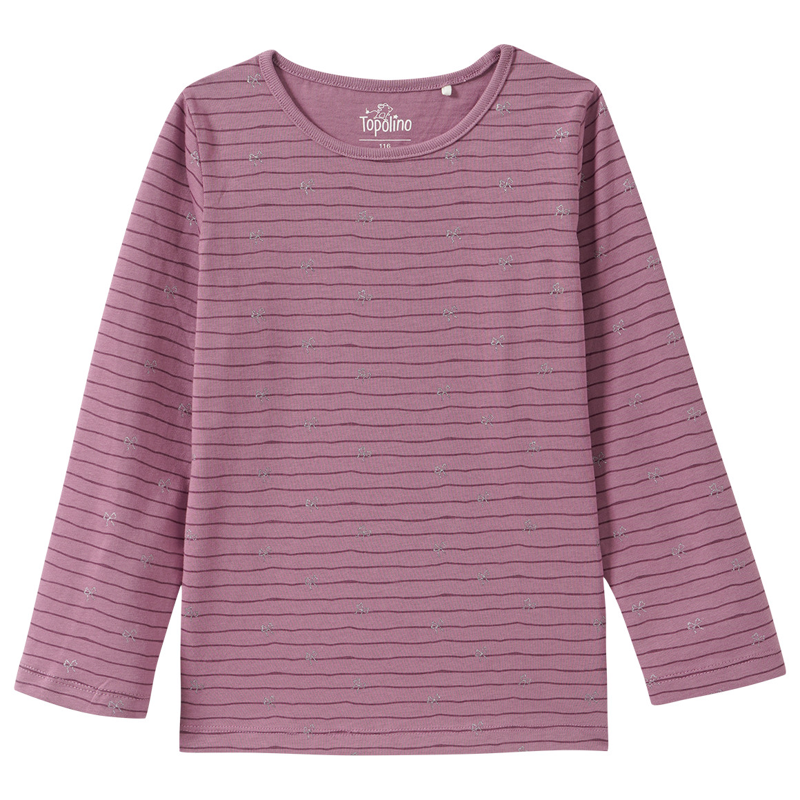Mädchen Langarmshirt mit Glitzerschleifchen von Topolino