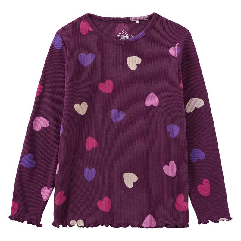 Mädchen Langarmshirt mit Herz-Allover von Topolino
